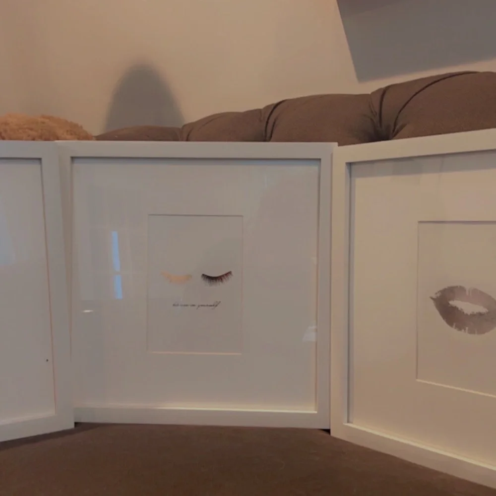 West Elm frames with art pics